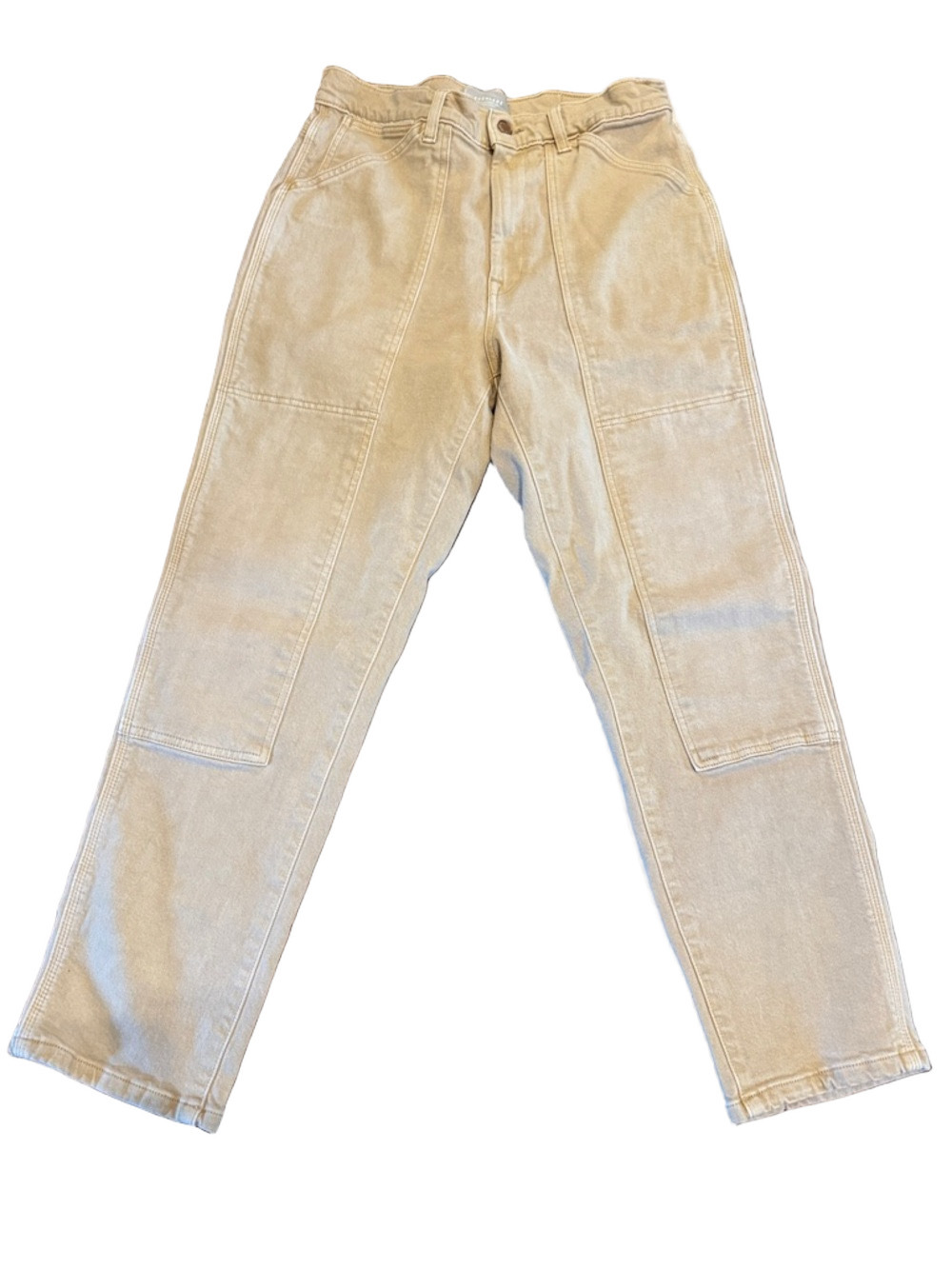 Everlane Women's Straight Leg Jeans in Beige Size 29